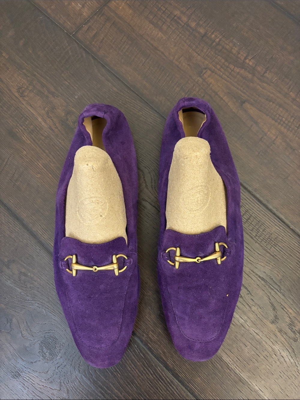 Women’s Purple Suede Bit Loafers
